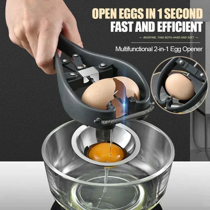 Automatic Egg Cracker Stainless Steel Egg Separator for Raw Egg White Separator Egg Opener Easy Eggshell Cutter Kitchen Gadget