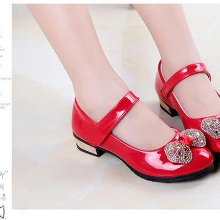 Girls Shoes 2021 Newly Arrived Infant Kids Baby Girls Crystal Bling Bowknot Single Princess Shoes Sandals Girls Sandals Shoe Red
