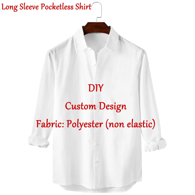 Customized Men's Shirts Summer Hawaiian Short Sleeve Women 3D Custom Design Tops T-shirt Factory Outlet Long Sleeve Shirt