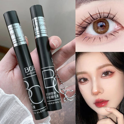 Black Thick eye black Lengthened Waterproof Sweat proof Long Lasting Mascara Setting Cream Party Curly Thick Volume Eyelashes