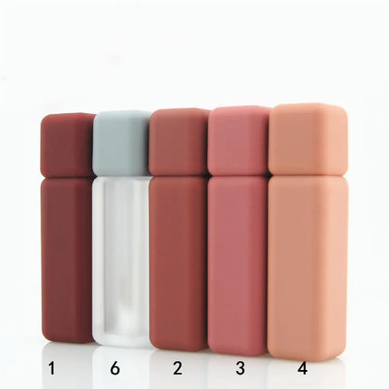 10-50pcs Empty 5ml Lip Gloss Tube Lip Color Bottle Rubbery Paint Frosted Lip Tint Cosmetic Container High-end Lipstick Packaging