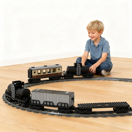 Moc Train Track Motor Technical Blocks Power Functions Parts Remote Control + AAA Battery Box Set PF Bricks DIY Toys Accessories