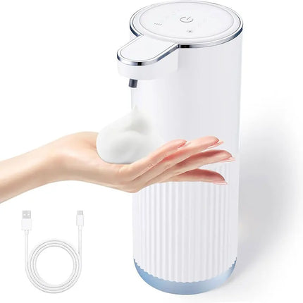 350ml Multifunctional Automatic Soap Dispenser Touchless Foam/Gel Dispenser 4 Level Wall Mount Hands Free Auto