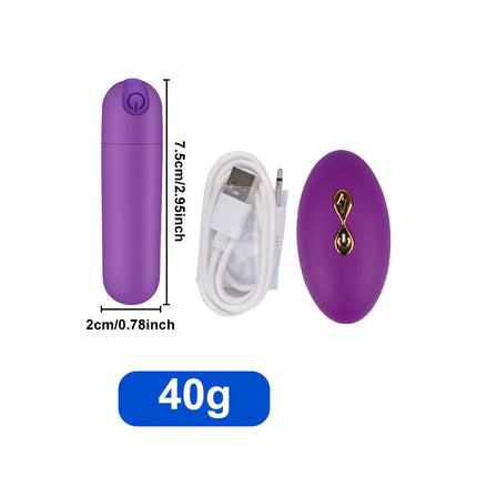 Powerful Remote Control Vibrator Bullet Mini Vibrators Adult Supplies For Women Sexy Toy G-Spot Clitoris Panties Vibrating Egg