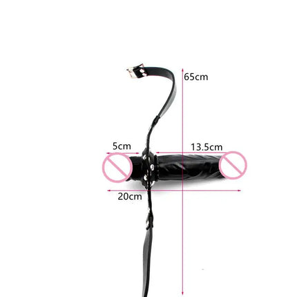 [TG823]Double Head Penis Mouth Plug Ball Gags Bit Mouth Slave Bondage Sex Toys Adult Toys For Men And Women