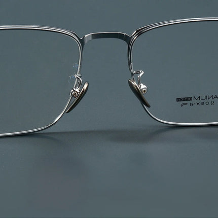 ZIROSAT 9009T Optical Glasses Pure Titanium Full-rim Frame Prescription Eyeglasses Rx Men Glasses for Male Eyewear