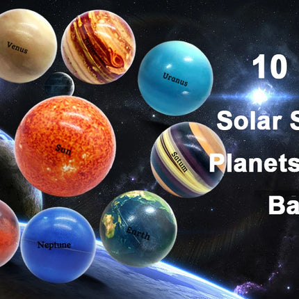 Solar System Planet Stress Balls,Stress Relief Planets Balls Educational Toys,Anti Stress Balls for Adults,Party Birthday Gifts
