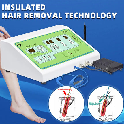 2025 Portable Electrolysis Epilators Removal Device Painless Electrolysis Machine Electric Needle Hair Removal for Men