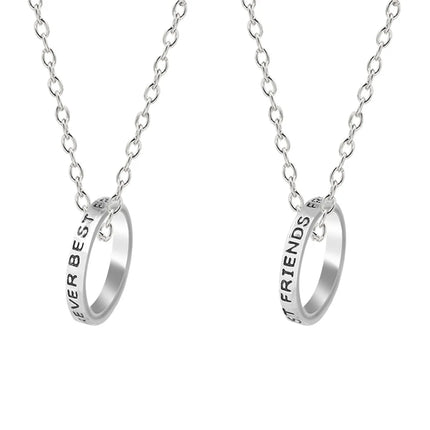 3 Pcs/Set Best Friends Forever Necklaces Round Simple Pendant Necklace For Girls Women Sisters BFF Friendship Jewelry Gift 2025