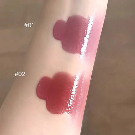Cappuvini Berry Snow Gradient Lip Gloss Mirror Moisturizing for Plump Lips Long-Lasting Makeup Lip Glaze