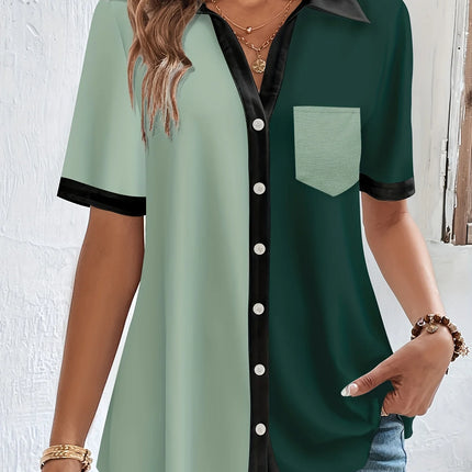 Women's Plus Size Shirt Summer Chic Elegant Shirt For Chubby Women's Fashion Shirt