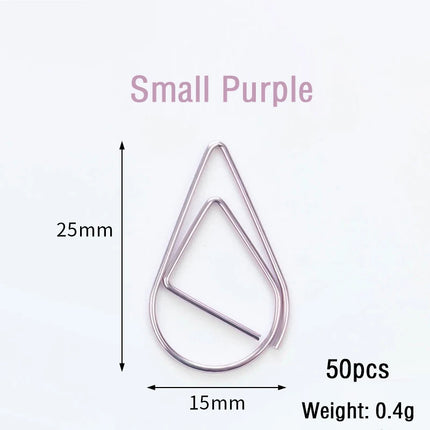 30/50pcs Paper Clip Mini Heart Gold Rose Gold Color Clip Bookmark Binder Office Accessories Paper Binder Clips Patchwork Clip
