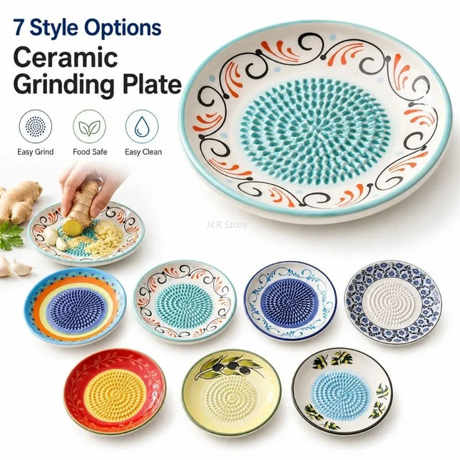 Ceramic Garlic Ginger Grater / Râpe Ail Gingembre Céramique