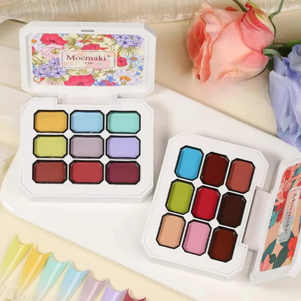 9 colors Chinese style spring is not late aurora powder shell polished fairy powder cream popular brocade powder solid nail art