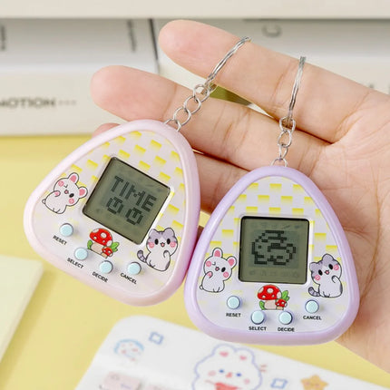 1PC Electronic Virtual Pet Toy, Original Digital Animal Game Machine with Pixel Screen, Nostalgic Tamagotchi Style Toys for Kids