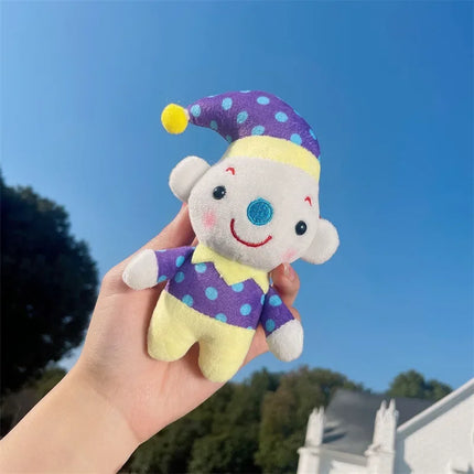 Women Man Personality Cute Joker Stuffed Toy Key Chains Lovely Circus Clown Cloth Doll Girls Handbag Ornament Funny Keychains