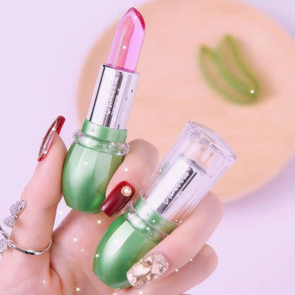 Aloe Vera Color-Changing Jelly Lipstick Long-lasting Non-transferable Moisturizing Lip Care Balm Lipstick Cosmetic Lip Gloss