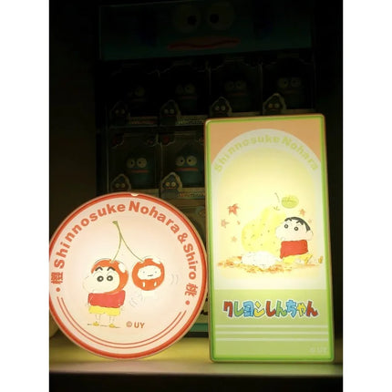 Crayon Shin-chan Nohara Shiro Figure Boochan Kazama Toru Sato Masao Fruit Model Lamp Sign Refrigerator Sticker Blind Box Toy