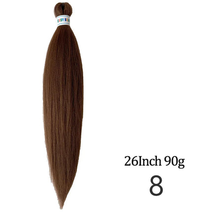 Pre-stretched long braided hair 26-inch crochet braided hair synthetic African Ombre giant Xpression braided hair