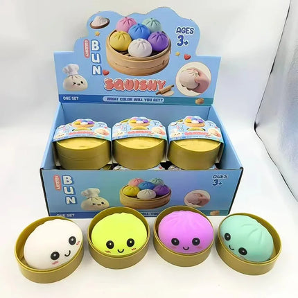 HOT Colorful Simulated Dumpling Blind Box Squishy Toy Relaxing Antistress Squeeze Reliever Happiness Enhancer Anxiety Relief