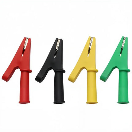 Alligator Crocodile Clip PVC  Insulated Handle Battery Test Clamp  Probe Connector Banana Plug  30A Electric Battery Welding