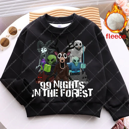 Anime 99 Nights in The Forest Fleece Sweatshirt - Kids