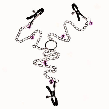 Novelty Adjustable Metal Nipple Fetish Breast Labia Restraint Adult Games Stimulation Restraints Sexy Adult Womens Tools Bdsm