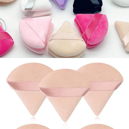 New 10/20Pcs Triangle Velvet Powder Sponge Cosmetics Flours Mini Face Makeup Washable Light Weight Makeup Tool FP03