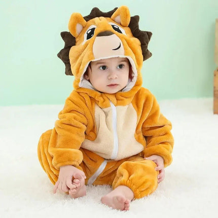 0 1 2 3 4 Years Kigurumi Pajamas for Toddler Baby Clothes Children Outfits Infant Dinosaur Unicorn Cat Robbit Cosplay Costumes