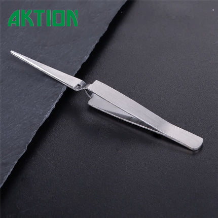 4pcs/set ESD Safe Tweezers Set for Electronics Repair - Anti Static Precision Tips for Phone PCB/Watch Battery/Jewelry Craft DIY
