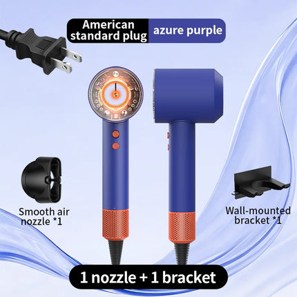 HD16 High Power Negative Ion Hair Dryer with High Speed and No Blades  Silent and Quick Drying Portable Suitable for Home