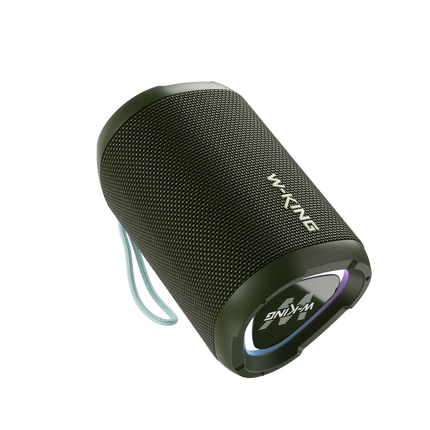 W-KING D110 Portable Bluetooth Speaker, IPX7 Waterproof Wireless Speaker with 15W Loud Stereo Sound, 12H Playtime & RGB Light