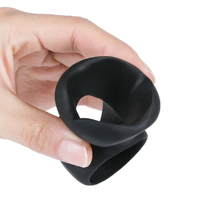 Couple Shock Delay Liquid Silicone Egg Lock Rings Adult Male Penis Lock Ring Shockproof Egg Lock Ring for Enhanced Pleasure