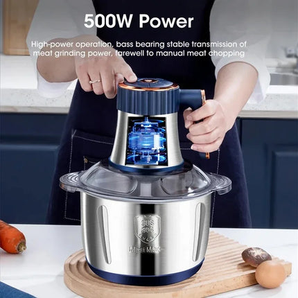 Multifunctional Electric Meat Grinder 5L Large Capacity Professional Food Processor Vegetable Slicer Home Kitchen Appliance