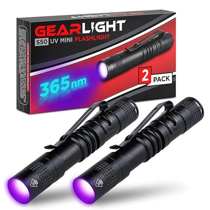 365nm UV Flashlight Ultraviolet Torch With Pen Clip Portable Violet Light Pet Urine Scorpion Detector UV Lamp Use AAA Batteries