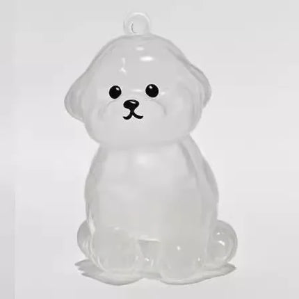 Dog Hair Storage Cute Pendant Keychain Bag Pendant Couple Car Key Chains Jewelry Souvenir Collection Gift Decoration Accessories