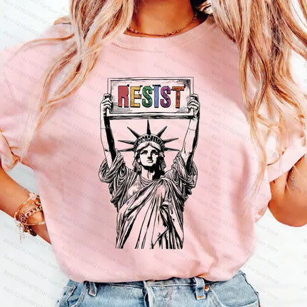 Resist Shirt, Statue of Liberty T-shirt, Resist Men's Shirts, Women's T-shirts, Resist T-shirt for Feminists, Resist T-shirt, Resist Tee