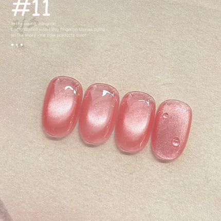 WS 10ml Light Flow Cat Magnetic Gel Nail Polish for Whitening in Autumn And Winter Semi Permanent Gel Manicure DIY Nail Art