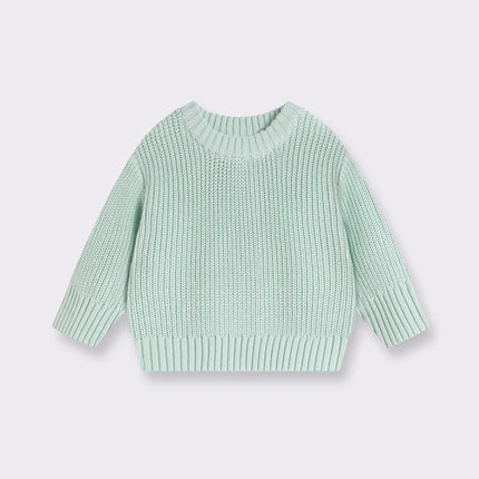 0-7T Toddler Kid Baby Boy Girl Winter Clothes Newborn Baby Sweater Infant Knit Pullover Top Casual Basic Top Knitwear Outfit