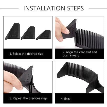 Barber Cuts Hair with A Curved Comb A Flat Top Haircut A Curved Positioning Comb and A Styling Tool，Special for Real Hair Wigs