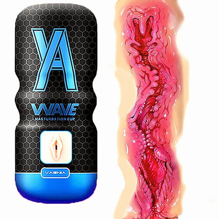 Powerful Sucking Masturbation Cup Realistic Anal Vagina Pocket Pussy Anal Vagina Pocket Pussy Blowjob Massager Male Masturbator