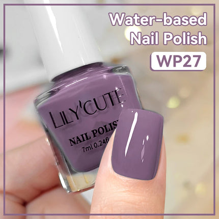 LILYCUTE 7ml Matte Nail Polish Velvet Effect Pearl Shell  Air Dry Nail Art Varnish No Need Lamp Manicure Glitter Nail Care Polis