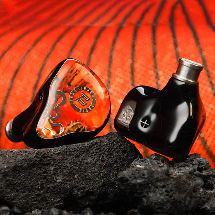 HiFiGo Juzear x Vivir Digital Fiesta 1DD+3BA IEM HiFi Hybrid In-ear Monitor Earphones with 3.5mm Mic+4.4mm Dual Cable