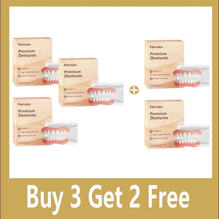 Resin Denture Set Soft Dentures False Teeth Set Comfort-Fit Denture Resin Kit Soft Denture Kit for Daily Use 2026 new