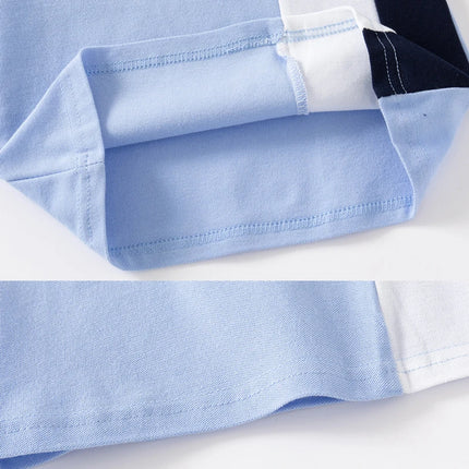 Boys' Summer Cotton Kids' Polo Shirt for Children, Infants 6 to 12-24 Months, Yellow Blue Boutique Little Boy Top