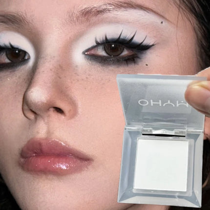 Matte Black White Eyeshadow Palette Natural Monochrome Long Lasting Brighten Silkworm Highlighter Eyeshadow Primer Eyes Makeup