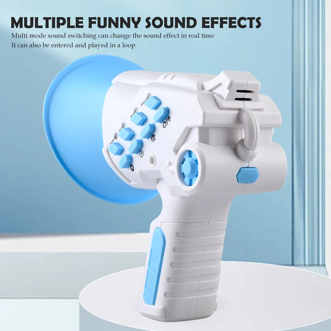 Portable Megaphone Speaker Siren Bullhorn Toys, Smart Multi Voice Changers Toy Funny Party Prank Handheld Loudspeaker Megaphone
