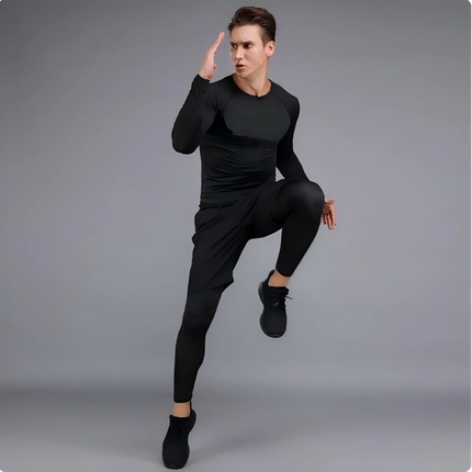 2026 Men Running T shirt Quick Dry Bodybuilding Sport Shirt Long Sleeve Compression Top Fitness Tight Rashgard Gym T-Shirt Men