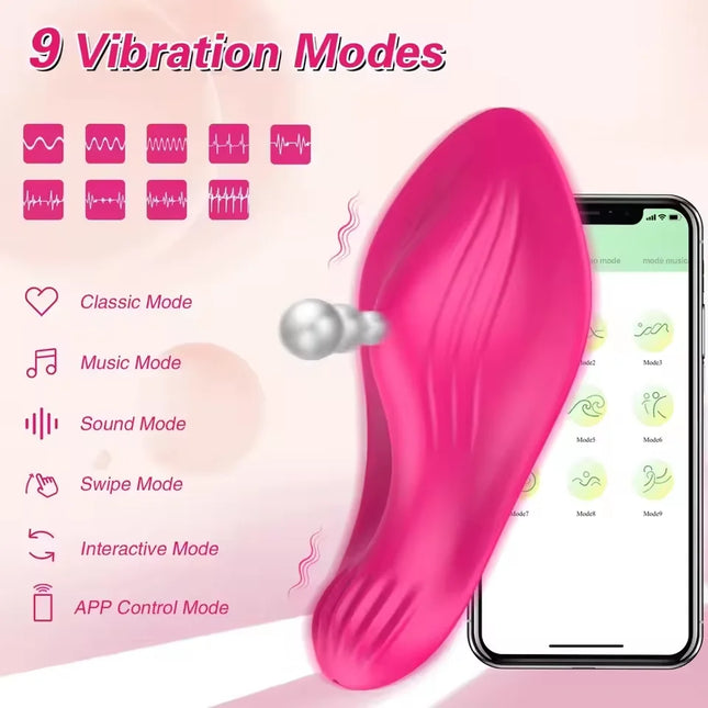 Wireless APP Vibrator Female Wear G Spot Clitoris Stimulator Bluetooth Control Vagina Massager Masturbation Sex Toys for Women