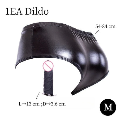 Optional Silicone Dildo Bondage Accessories Kit with No Vibration Vaginal Anal Plug Harness Panties for Couple Intimate Sex Toy